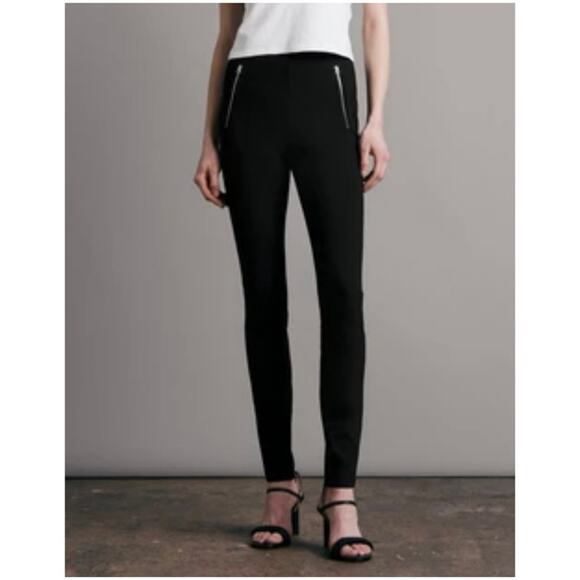 Rag & Bone Women’s Sz XS Dark Navy Simone Sport Pants Drawstring Ankle Zip - Picture 1 of 16